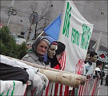 Demo in Rosia Montana, Juli 2002
